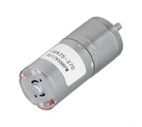 JGA25-370 Moteur à engrenages électriques à couple élevé 12 V CC pour automatisation projets de bricolage Rotation CW Plusieurs options de remplacement (58 tr/min)