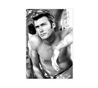 JGACBHE Clint Eastwood Poster sur toile pour chambre à coucher, bureau, chambre à coucher, cadeau 40 x 60 cm