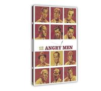 JGACBHE Poster sur toile « 12 Angry Men » - Décoration de chambre à coucher, bureau, chambre - Cadeau - 30 x 45 cm