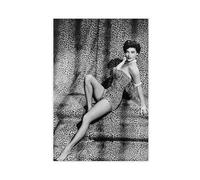 JGACBHE Poster sur toile Ava Gardner - Décoration pour chambre à coucher, bureau, chambre - Cadeau - 40 x 60 cm