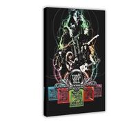 JGACBHE Poster sur toile Eric Clapton-Angus Young-Slas- Jimmy Page-Kirk Hammett-Steve Vai - Décoration de chambre à coucher, bureau, cadeau - 50 x 75 cm