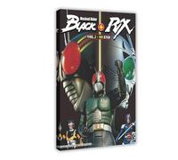 JGAIEWC Impression sur toile Kamen Rider RX - Noir + noir - Décoration pour chambre à coucher, bureau, chambre - Cadeau - 40 x 60 cm