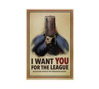 JGAIEWC Poster sur toile de recrutement The League - Décoration pour chambre à coucher, bureau, chambre - Cadeau - 30 x 45 cm