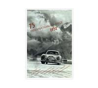 JGAIEWC Poster sur toile représentant une réimpression de voitures alpines allemandes de 1952 - Pour chambre à coucher, bureau, chambre - Cadeau - 20 x 30 cm