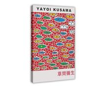 JGAIEWC YAYOI KUSAMA Poster sur toile Motif yeux volants dans le ciel 40 x 60 cm