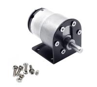 JGB37-520 12V 24V High Torque Gear Box electronic starter Gearmotor 5/10/20/30/45/60/100/200/300/600rpm IINKUEYK(35 RPM,12V with bracket)