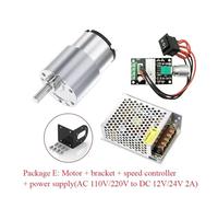 JGB37-520 DC 12V 24V Reduction Gear electronic starter Large Torque High Power 15kg 7RPM-960RPM 520 Gear electronic starter Reversed electronic starter IINKUEYK(Package E,66_12V)