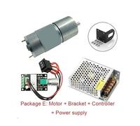 JGB37-545 DC 12V /24V All Metal Reduction Gearbox electronic starter 7-960RPM High Torque 3-35kg.cm Low Speed Forward And Reverse Adjustable RUAJOGYNVM(24V 66RPM,Package C)