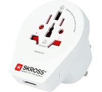 JGD-- 1.500261 World to UK USB - Adaptateur de Voyage - Monde vers Royaume-Uni (UK) avec USB Chargeur - Puissance :100V ¿ 700W / 250V ¿ 1750W - Protection Anti-Choc électrique