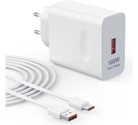 JGD-100W Supercharge Chargeur Rapide pour Honor 400 300 200 100 90 Magic 7 6 5 4 Pro Lite V5 V3 Smart X7b X8a X8b X9b Pad 9 Chargeur Rapide pour Huawei Mate 60 50 40 30 Pro avec 6A Câble USB C 1M