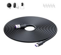 JGD-10M Extra Long Câble USB Type-C pour Mi Camera 2K Magnetic Mount, Power Extension Cables Security Cameras Câble USB Type-C pour Mi Wireless Outdoor Security Camera 1080p,Noir