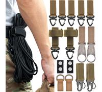 Jgd-15pcs Molle Attachements De Sangles Ensemble De Pinces Pour Équipement Tactique Pour Gilet De Sac À Dos Tactique - Gardiens De Ceinture En Nylon, Porte-Gant, Boucle De Mousqueton Suspendu