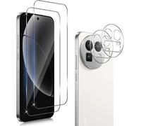 JGD-2+2 pièces Verre Trempé pour Realme GT8/ GT 8 avec Protecteur d'Objectif de Caméra, 9H Dureté Vitre Protection écran, HD Anti-Rayures Film, Sans Bulles