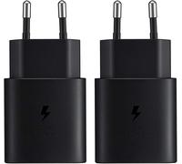 JGD-2 Pack 25W USB C Chargeur Rapide pour Samsung Galaxy S25 S24 S23 S22 S21 S20 Plus Ultra S24+ S23+/Z Fold 5/6/ Z Flip 5/6 5G/ Note20/10/A54 A53/ iPhone, iPad, Tablet, Adaptateur de Charge Secteur