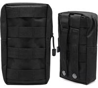 Jgd-2 Pièces Sacs Tactiques, Petit Sac Ventral Étanche Tactical Molle Pouche Multifonctionnel Sac À La Hanche Porte Accessoires Pour La Randonnée En Plein Air