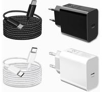 JGD-2Pack 45W USB C Chargeur et Câble pour Samsung Galaxy S25/S24 Plus/S25 Ultra/S23 FE/S22/S21 S20/Z Fold 5 6/Z FILP,Note 20,A17 A06 A56 A36 A55 A25 A35 A54 A53 5G,Charge Rapide Adapteur Prise Secte