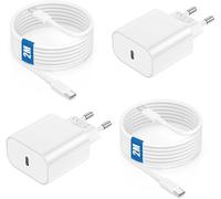 JGD-2Pack Chargeur Rapide iPhone 16/15 avec Cable USB C 2m, Chargeur USB Type C Original 20W avec câble USB C vers C 2M pour Apple iPhone 16/15/Plus/Pro/Max, iPad Pro 12.9, 11 inch/Mini, MacBook Pro/