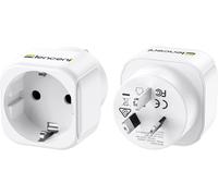 Jgd-2x Adaptateur De Voyage France Vers Australie/Chine 2 Broches Europe Vers 3 Broches Aus Pour Australie Chinoise Nouvelle Zelande Fidji Argentine Type I