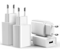 JGD-4 Pack Chargeur USB 5V 2A Adaptateur Prise Secteur Compatible avec iPhoneiPhone Samsung Huawei Xiaomi LG Telephone Wall Charger Plug Power Adapter