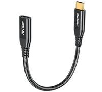 JGD-40Gbps Rallonge USB C 0.2M Male vers Femelle, Compatible avec Thunderbolt 4, Cable USB C 240W 48V/5A, 8K@60Hz, 4K@144Hz, Câble d'extension de Type C pour Gamme iPhone 17/16/15, PSVR2, MacBook Pro