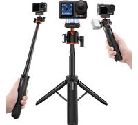 Jgd-55 Cm De Longueur - Tige D'extension À Trois Voies Tout-En-Un - Avec Rotule Réglable De Tous Les Côtés - Avec Support Magnétique Pour Caméra D'action Dji - Compatible Avec Dji Action 5 Pro