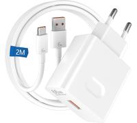 JGD-66W Supercharge Chargeur Rapide pour Huawei Honor Magic7 6 Lite 400 Lite 200 Lite 90 Lite, 66W Supercharge Chargeur Rapide avec câble USB C 6A 2M pour Honor 90 70 Lite pour Honor X8a X8c X8b X6b