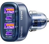 JGD-Allume Cigare USB C,120W Multiple 4 Ports 12V 24V Type C PD QC Fast Charge Rapide Prise Téléphone Chargeur Voiture Adaptateur for Samsung S25 A56/iphone 17/Redmi/Galaxy Tab/Macbook/ThinkPad