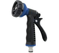 JGD-Aqua Control Pistolet d'arrosage 7 formes fabriqué en métal et caoutchouc, pour une utilisation confortable