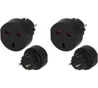 JGD-Best Price Square Travel Adaptor, EARTHED 1508530 by BRENNENSTUHL (Lot de 2)
