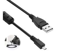 JGD-Câble de chargement mini USB compatible avec certains appareils photo numériques Fuji Finepix Nikon pour transfert d'images et certains modèles de chargement de batterie