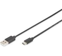 JGD-Câble de connexion USB 2.0 - 1.8 m - USB C (mâle) à USB Micro B (mâle) - 480 Mbit/s - câble de type C - sous blister - noir
