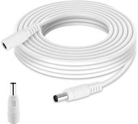 JGD-Câble d'extension DC 1M pour routeurs FritzBox VDSL/DSL/Cable, AVM Fritz!Box 7590 7580 7582 7560 3490 6590 6490 6430 4040 4020, Adaptateur Secteur DC, câble d'extension, Blanc