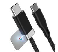 JGD-Câble USB C vers USB C de 3,3 FT/1 m avec support de câble magnétique, Staycable 60 W Charge rapide et données de type C, câble de chargeur Braid et Easy Snap on pour ordinateur portable