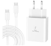 JGD-Caricabatterie USB C 45w, par Samsung GalaxyS25,S24,S23,S22,S21,Ultra,S20,S20 +,S10,S9,Note20,10,A54,A56,A55 5G,A34,A16,A15,A06,A23 Caricabatterie Samsung, Con 2M Cavo, caricatore USB c rapido(Bl