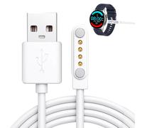 JGD-Chargeur Magnétique Universel 4 Broches 7.62mm pour Montre Connectée Enfant, Câble USB avec Protection Surtension - Compatible Secteur/Voiture/Power Bank