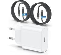 JGD-Chargeur pour iPhone 15 16, 20W Apple Original Chargeur Rapide avec 60W 1M+2M câble de Charge Rapide pour iPhone 16/16 Pro/16 Max/16 Plus/i Phone 15/15 Pro/15 Max/15 Plus/iPad Pro/Air/Mini.