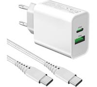 JGD-Chargeur Rapide 25W avec Cable pour Samsung Galaxy S24 S23/S24 Plus/S22 Ultra/S21 FE/S23 Ultra/S20,A53 A55 A54 5G/A33 A34 A35/A15 A14 A13 A25 A23 A22/A52 A52S A72 A71 A70 A05S A04S A03S,iPhone 15