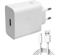 JGD-Chargeur SuperVooc 80W pour Real-me, One-Plus avec Câble USB-C 6A, Chargeur Rapide Adaptateur Secteur pour op Find X7 Ultra/X7/X6 X5/X4/X3 Neo, Reno12/11/10Pro à one-plus13/12/ GT Neo 3T/A98/A78