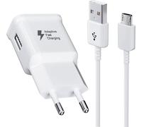 JGD-Chargeur USB, Chargeur Rapide Adaptateur Secteur avec 1,5M Câble Micro USB Compatible avec Samsung Galaxy S7 S6 Edge S5 S4 S3 S2 A7 A9 A10 J8 J7 J6 J5 J3, Note5 4,Tab 4, Tab S, S2, Android Smartp