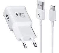 JGD-Chargeur USB, Chargeur Rapide Adaptateur Secteur avec 1,5M Câble Micro USB Compatible avec Samsung Galaxy S7 S6 Edge S5 S4 S3 S2 A7 A9 A10 J8 J7 J6 J5 J3, Note5 4,Tab 4, Tab S, S2, Android Smartp