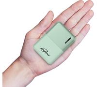 JGD-Chargeurs de batterie externe portable 10 000 mAh, haute capacité, 2,4 A, 2 ports avec USB de type C, compatible avec iPhone, Samsung, Android, Nintendo Switch et tablettes (vert)