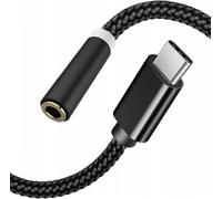 JGD-CO2 Adaptateur USB-C vers Mini Jack 3,5 mm AUX avec DAC 128 kHz HD, Salut-FI Qualité Audio Supérieure, Noir, Câble Compatible avec iPhone 16, 15, Pro, Max, Plus, MacBook, iPad Pro, Samsung (DAC)