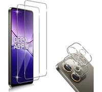 JGD-Compatible avec OPPO A5 Pro 4G / 5G Protection écran, 2 Pièces Verre Trempé + 2 Pièces Caméra Protecteur, 9H Dureté Anti-rayure HD Sans Bulles Protection Décran