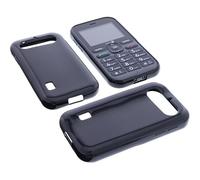 JGD-Coque Compatible avec Doro Leva L10 Protection Noir Pochette Caoutchouc TPU téléphone Smartphone Bumper