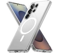 JGD-Coque Compatible avec Samsung S25 Ultra [Fusion Magnetic] Magnétique Transparente Clear Ultra Fine Solide Rigide Back Souple Bumper Antichoc Protection Étui Galaxy S25 Ultra Case Accessoires