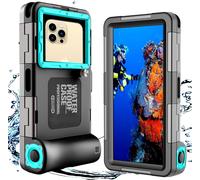 JGD-Coque de Téléphone de Plongée Professionnelle Pochette Étanche Smartphone IPX8 Pochette Téléphone Étanche Housse sous-Marin Étui de Protection pour iPhone 17 Pro 17 Air 17 Pro Max 16e 14 15 16 Pr