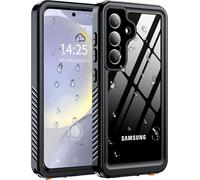 JGD-Coque étanche pour Samsung Galaxy S25, IP68 Étanche Coque Samsung S25 avec [écran intégré/Protection de la caméra], Antichoc,360 Protection Integrale, pour S25 6.1"" (Noir)
