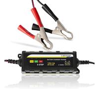 JGD-Dunlop Chargeur de Batterie Voiture et Moto Voiture Chargeur de Batterie de Voiture 6/12 V Trainer Noir