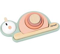 Jgd-- Empilable Sensoriel Escargot Sweet Cocoon - 6 Pièces En Bois Fsc À Empiler - 4 Blocs Sensoriels - Jeu D'éveil - Développement Motricité Fine Et Toucher - Dès 12 Mois,J04052