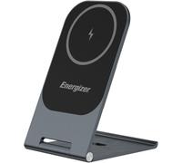 JGD-ENERGIZER Chargeur sans Fil Induction aluminium Stand Wireless Support de Charge Pliable Rapide 15 W, certifié Qi Double Modes de Charge pour iPhone 16 15 14 13 12 Pro Max XR Plus Samsung S23 (WC